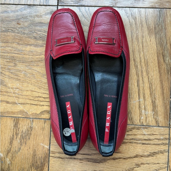 Prada (Vintage) Loafers - Red - 36.5 size - Picture 4 of 4